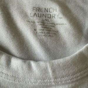 French Laundry Tank Top; White; L/XL; NWT